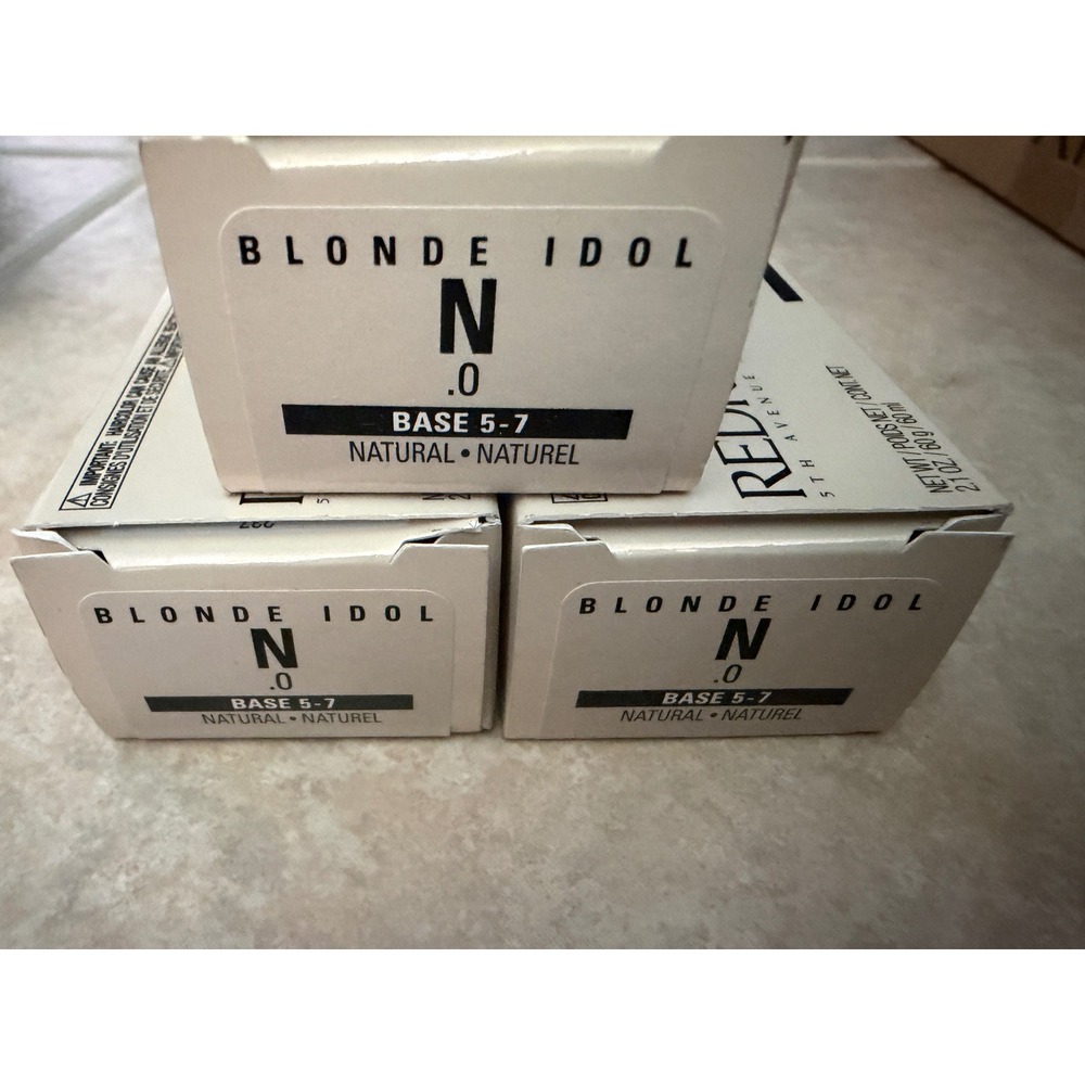 Redken Blonde Idol High Lift Conditioning hair N .0 Natural Base 5-7 3 Pack